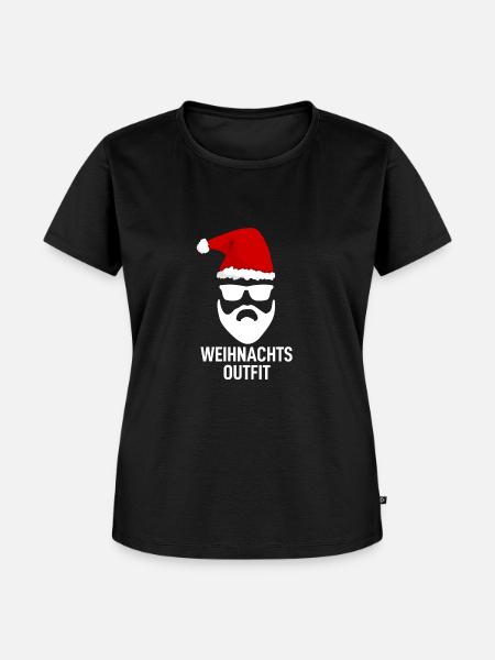 Weihnachts Outfit - Frauen Premium Bio T-Shirt - Schwarz