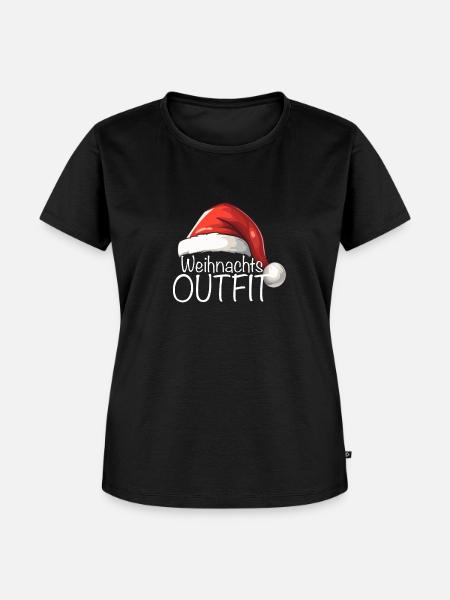 Weihnachts Outfit - Frauen Premium Bio T-Shirt - Schwarz
