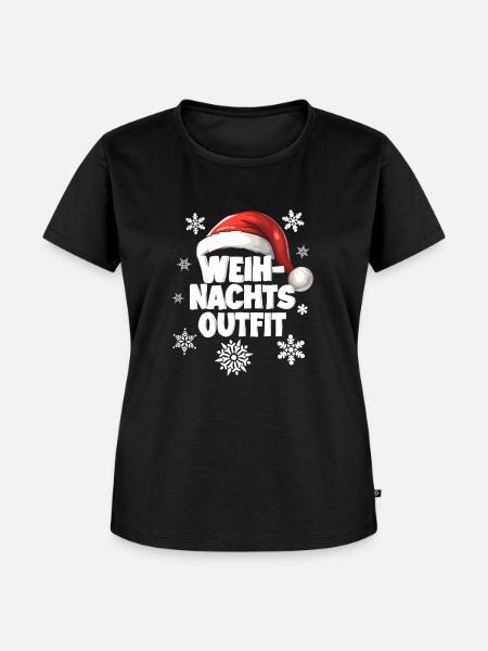 Weihnachtsoutfit - Frauen Premium Bio T-Shirt - Schwarz