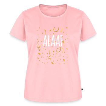 Karneval - Frauen Premium Bio T-Shirt - Rosa - Vorne - AI Model Female 172 dark (172cm)