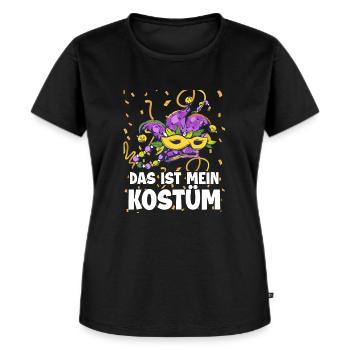 Mein Kostüm Karnevalsmaske Fasching - Frauen Premium Bio T-Shirt - Schwarz - Vorne - Selfina (174cm)