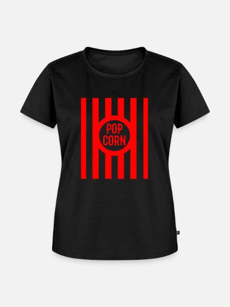 Popcorn - Frauen Premium Bio T-Shirt - Schwarz