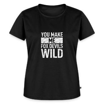 Denglisch - Frauen Premium Bio T-Shirt - Schwarz - Vorne - Selfina (174cm)