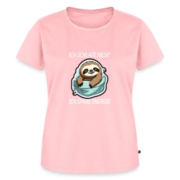 Faultier - Frauen Premium Bio T-Shirt - Rosa - Vorne - AI Model Female 172 dark (172cm)