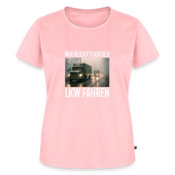 Vrachtwagenchauffeur - Vrouwen Premium Bio T-shirt - roze - Voor - AI Model Female 172 dark (172cm)