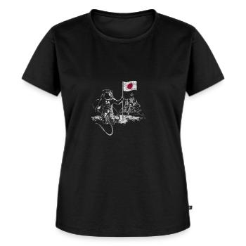 Japon - T-shirt Premium bio Femme - noir - Devant - Selfina (174cm)