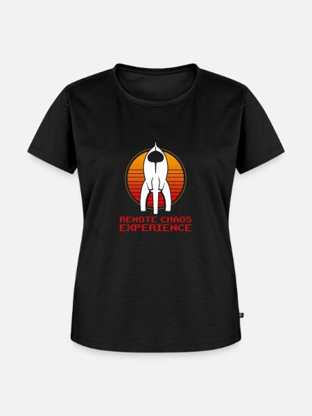 Remote Chaos Experience - Frauen Premium Bio T-Shirt - Schwarz