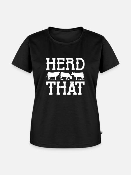Herde, dass - Frauen Premium Bio T-Shirt - Schwarz