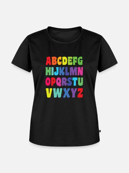 ABC VOLLSTÄNDIG - Frauen Premium Bio T-Shirt - Schwarz