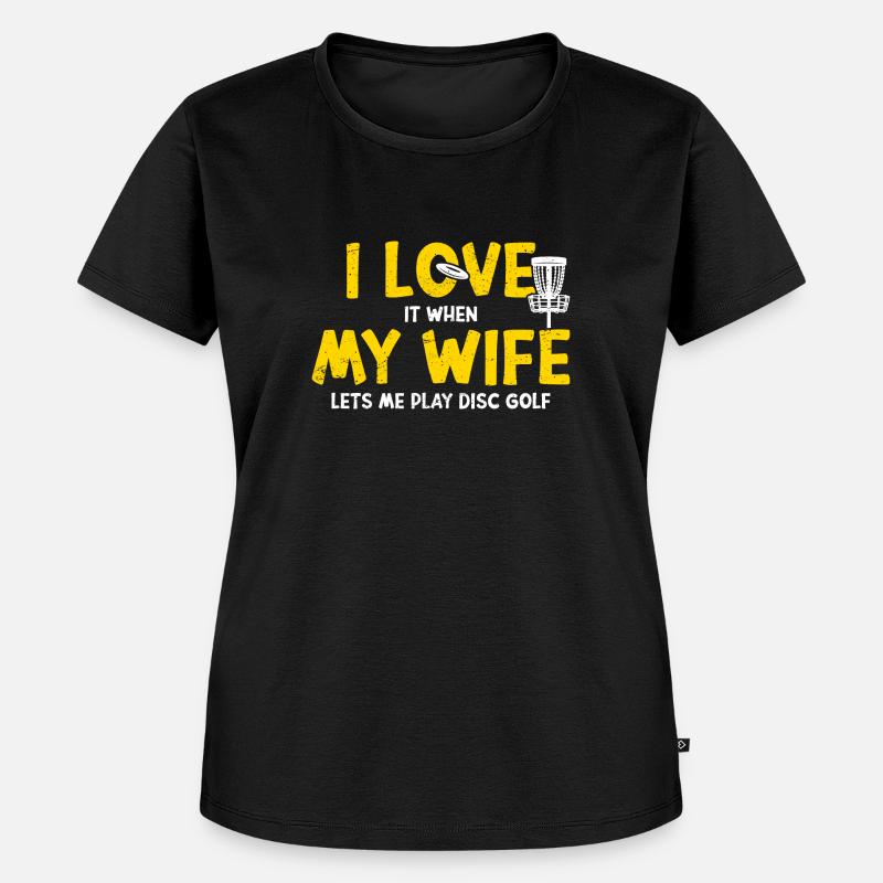 Disc Golf - Women's Premium Organic T-shirt - black