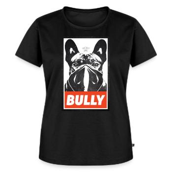 Bully Streetart - Frauen Premium Bio T-Shirt - Schwarz - Vorne - Selfina (174cm)