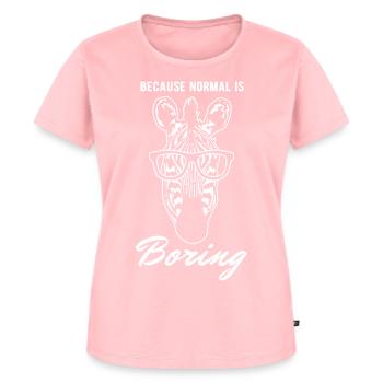 Zebra - Frauen Premium Bio T-Shirt - Rosa - Vorne - AI Model Female 172 dark (172cm)