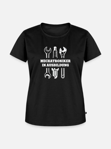 Mechatroniker in Ausbildung Studium Mechatronik - Frauen Premium Bio T-Shirt - Schwarz