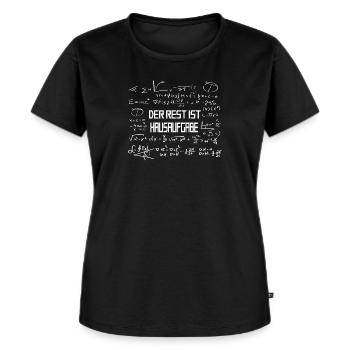 Lehrer Zubehör für deinen Humor - Frauen Premium Bio T-Shirt - Schwarz - Vorne - Selfina (174cm)