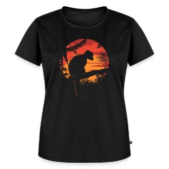 Lemur Ring-tailed lemur Madagascar lemur animal - Women's Premium Organic T-shirt - black - Front - Selfina (174cm)