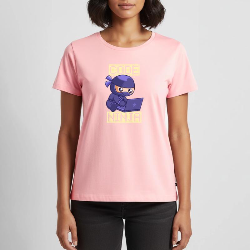 Code Ninja Coder Sofware Entwickler Programmierer Frauen Premium Bio T-Shirt