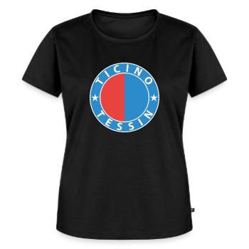 Tessin - Frauen Premium Bio T-Shirt - Schwarz - Vorne - Selfina (174cm)