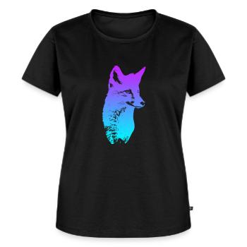 Foxhead Fox Chasseur de chasse au renard - T-shirt Premium bio Femme - noir - Devant - Selfina (174cm)