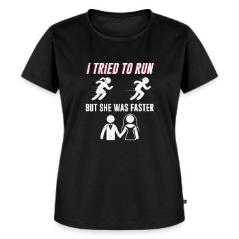Hochzeit Junggesellenabschied lustiges Bräutigam - Frauen Premium Bio T-Shirt - Schwarz - Vorne - Selfina (174cm)