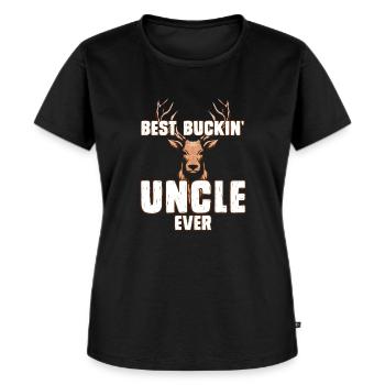 Best Buckin Uncle Ever Bester Onkel - Women's Premium Organic T-shirt - black - Front - Selfina (174cm)