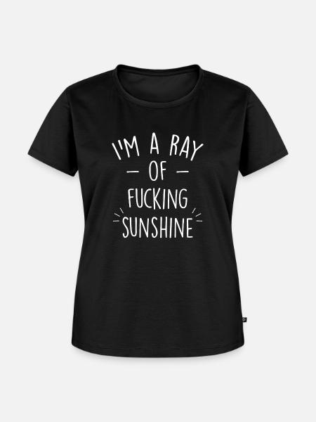 Ich bin ein Sonnenstrahl - Frauen Premium Bio T-Shirt - Schwarz