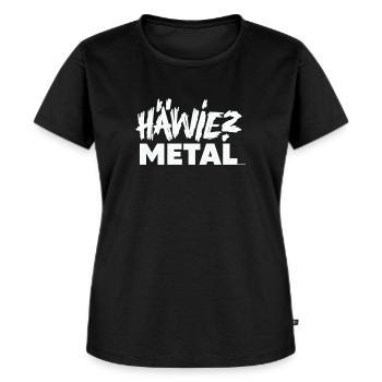 HEIN ? METAL - Heavy Metal Heads - T-shirt Premium bio Femme - noir - Devant - Selfina (174cm)