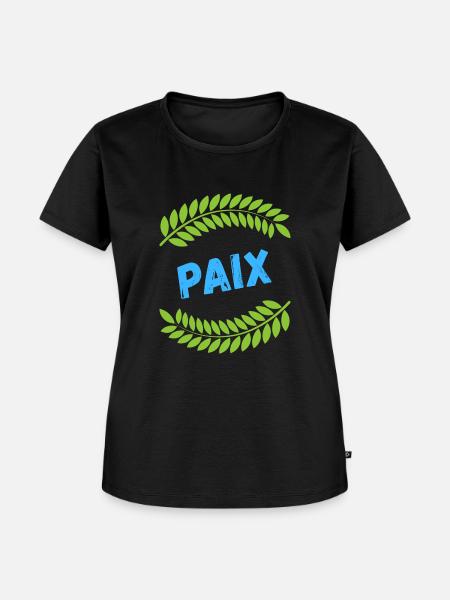 Die Lorbeeren des Friedens - Frauen Premium Bio T-Shirt - Schwarz