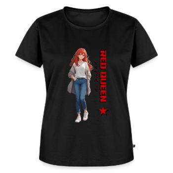 Red Queen III : une reine avec du style et de l’attitude ! - T-shirt Premium bio Femme - noir - Devant - Selfina (174cm)