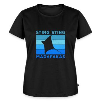 Apnea Diver Freediver Scuba Diver - Women's Premium Organic T-shirt - black - Front - Selfina (174cm)