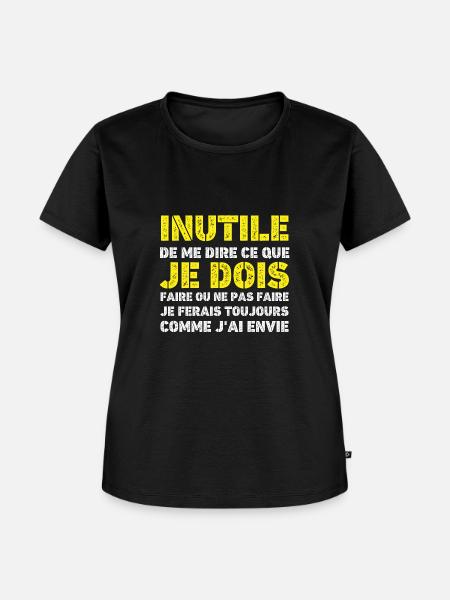 Ich mache, was ich will - Frauen Premium Bio T-Shirt - Schwarz