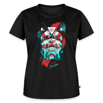 Bully Superstar - Frauen Premium Bio T-Shirt - Schwarz - Vorne - Selfina (174cm)
