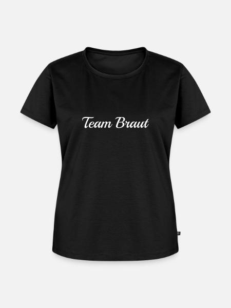 Team Braut - Frauen Premium Bio T-Shirt - Schwarz