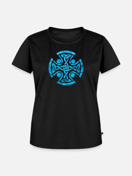 Keltischer Knoten - Frauen Premium Bio T-Shirt - Schwarz