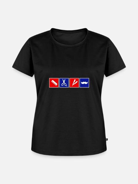 Barber - Frauen Premium Bio T-Shirt - Schwarz