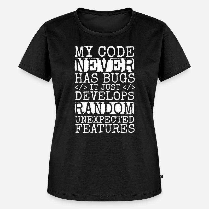 Software Ingenieur Informatiker Programmierer - Frauen Premium Bio T-Shirt - Schwarz