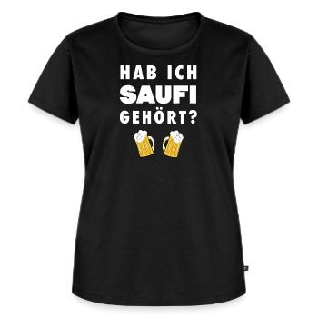 Bier Wodka Mallorca Party Alkohol Saufi Bierkönig - Frauen Premium Bio T-Shirt - Schwarz - Vorne - Selfina (174cm)