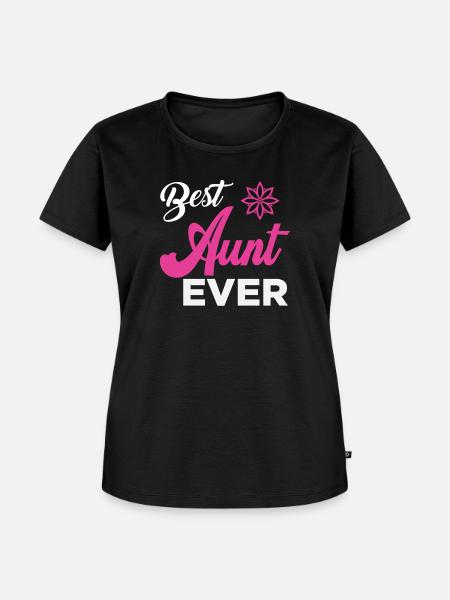 Best Aunt Ever - Frauen Premium Bio T-Shirt - Schwarz