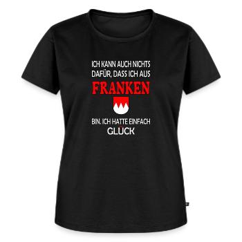Franken - Frauen Premium Bio T-Shirt - Schwarz - Vorne - Selfina (174cm)