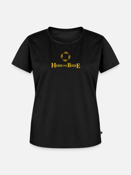 Herr der Biere - Frauen Premium Bio T-Shirt - Schwarz