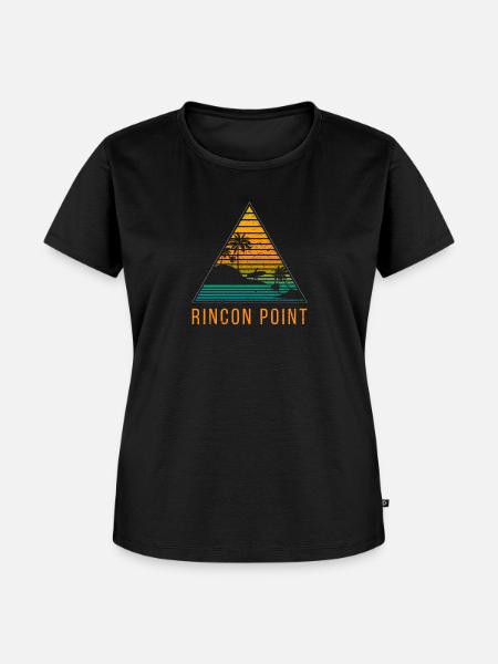Rincon Point Brandung - Frauen Premium Bio T-Shirt - Schwarz