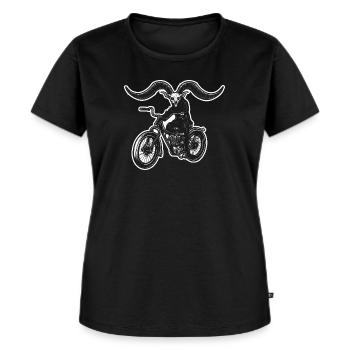 Hellrider - Demon Biker - Women's Premium Organic T-shirt - black - Front - Selfina (174cm)