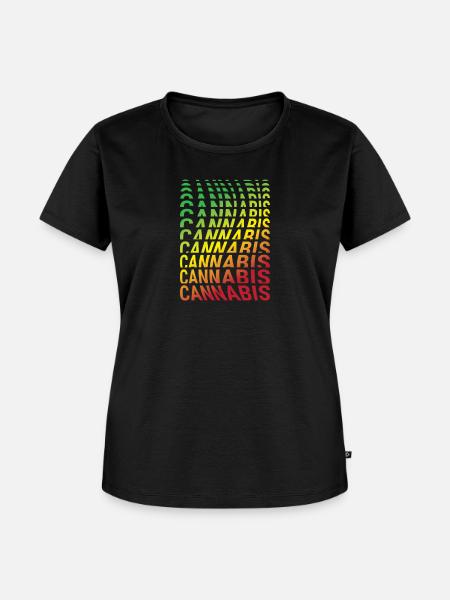 Cannabis Cannabis Rasta - Frauen Premium Bio T-Shirt - Schwarz
