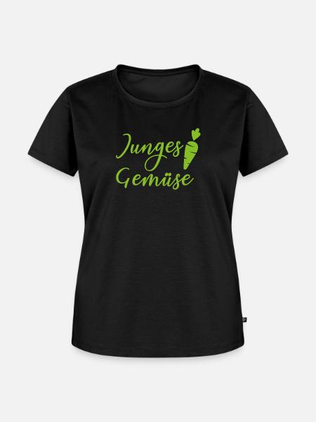 junges gemüse - Frauen Premium Bio T-Shirt - Schwarz