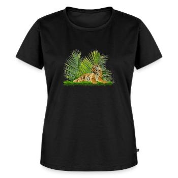tigre - T-shirt Premium bio Femme - noir - Devant - Selfina (174cm)