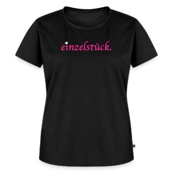 einzelstück - Frauen Premium Bio T-Shirt - Schwarz - Vorne - Selfina (174cm)