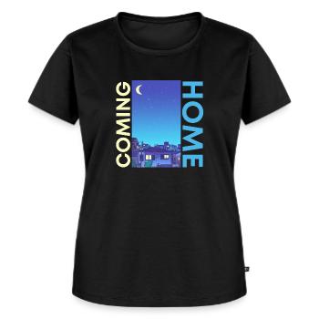 Coming Home two-tone - Women's Premium Organic T-shirt - black - Front - Selfina (174cm)