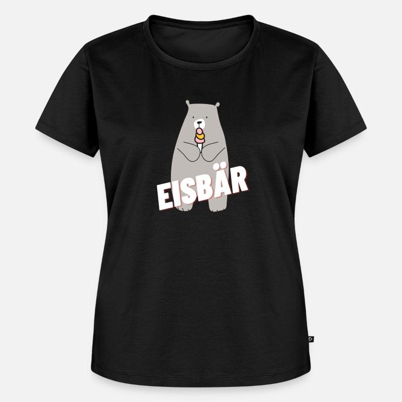 Eisbär, Ich bin ein Eisbär! - Frauen Premium Bio T-Shirt - Schwarz