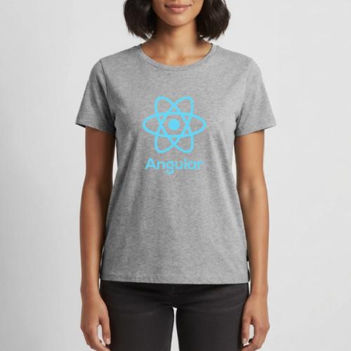 Reactangular – Is it React? Is it Angular? - Frauen Premium Bio T-Shirt