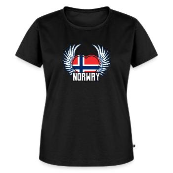 Norvège - T-shirt Premium bio Femme - noir - Devant - Selfina (174cm)