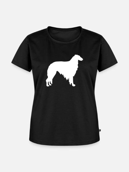 Barsoi - Frauen Premium Bio T-Shirt - Schwarz